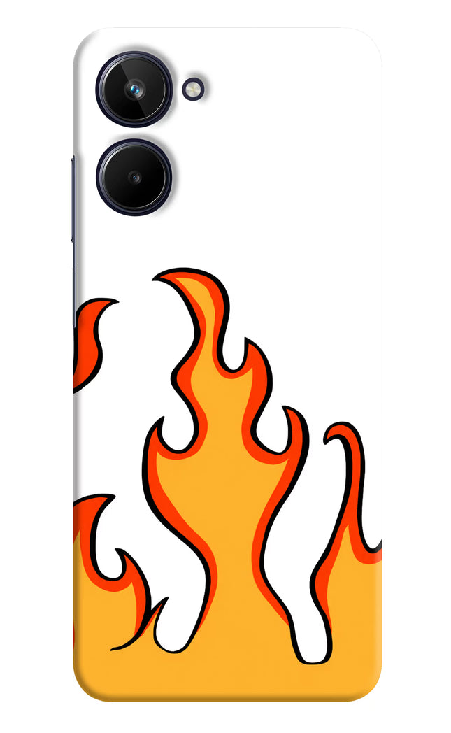 Fired Up – White Realme 10 Hard Case Back Cover by Casekaro