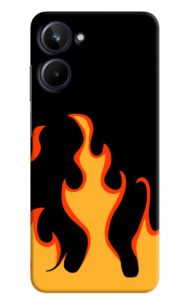 Fired Up – Black Realme 10 Hard Case Back Cover by Casekaro