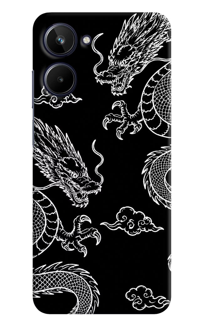 Twin Dragons Realme 10 Hard Case Back Cover by Casekaro