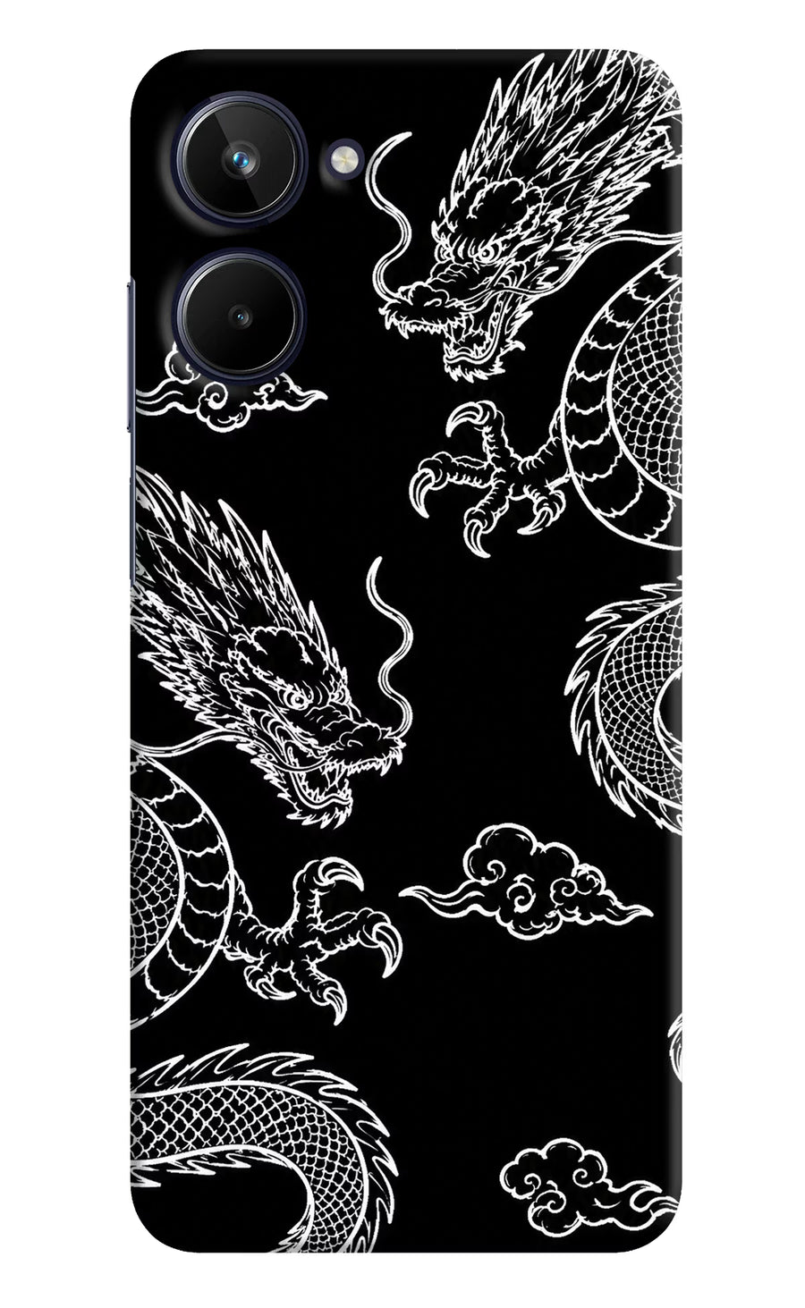 Twin Dragons Realme 10 Back Cover, Hard case
