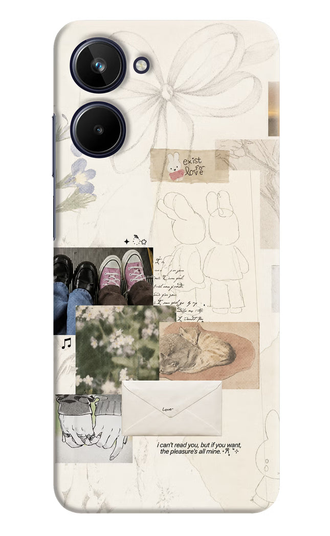 Soft Aesthetic Realme 10 Hard Case Back Cover by Casekaro