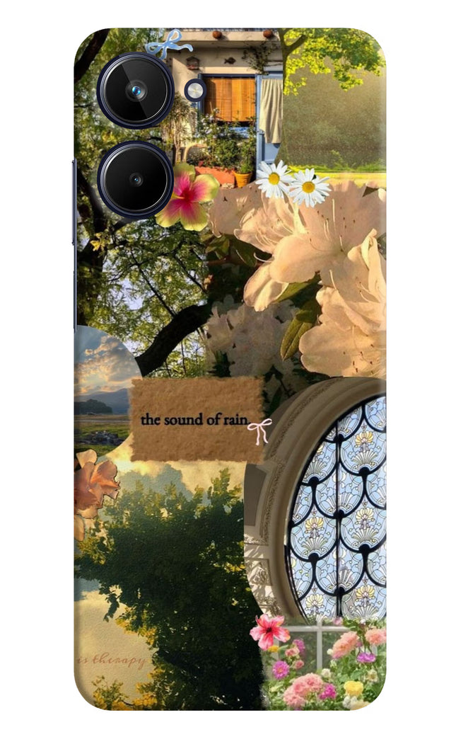 Rain Realme 10 Hard Case Back Cover by Casekaro