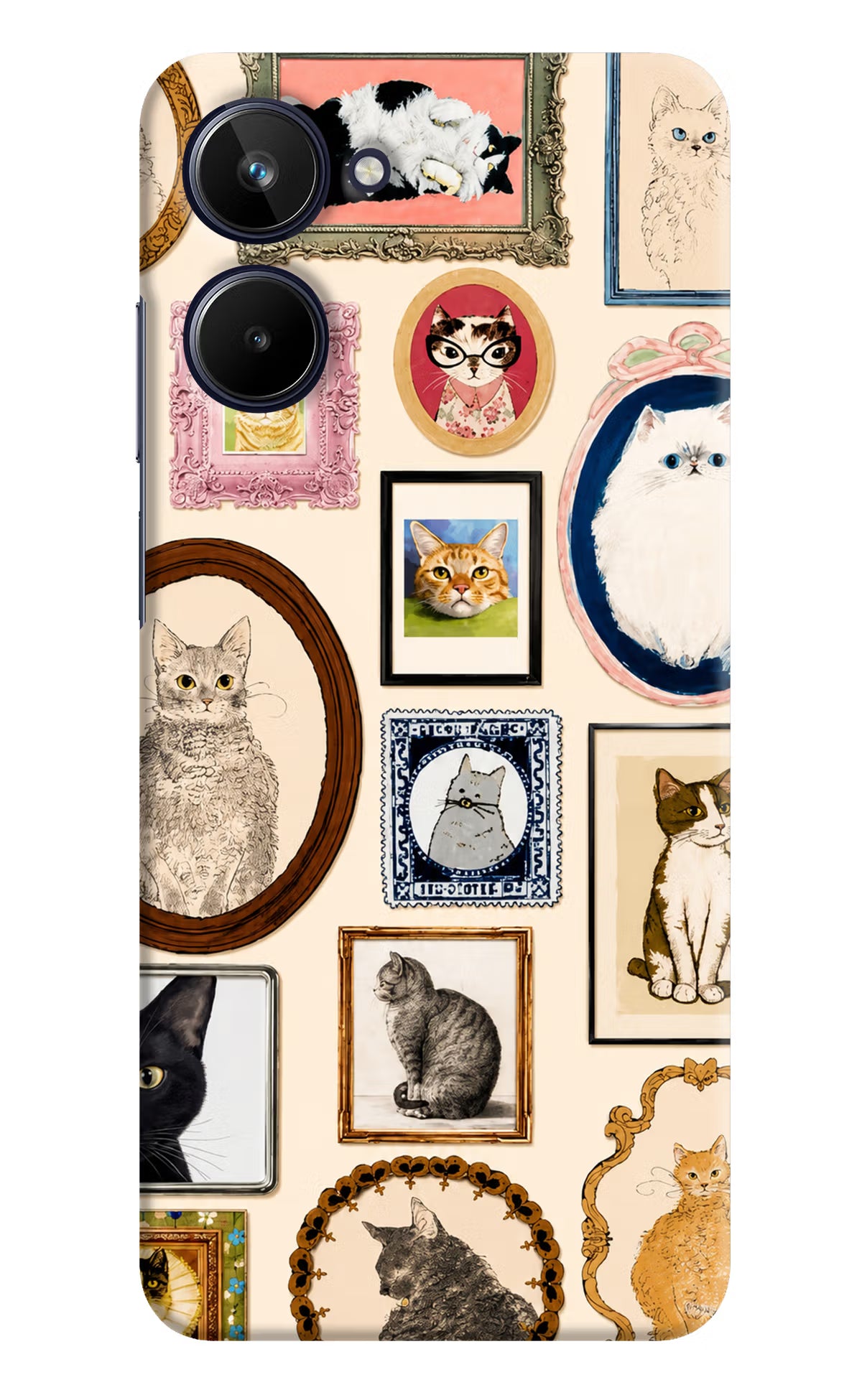 Mirror Cats Realme 10 Back Cover