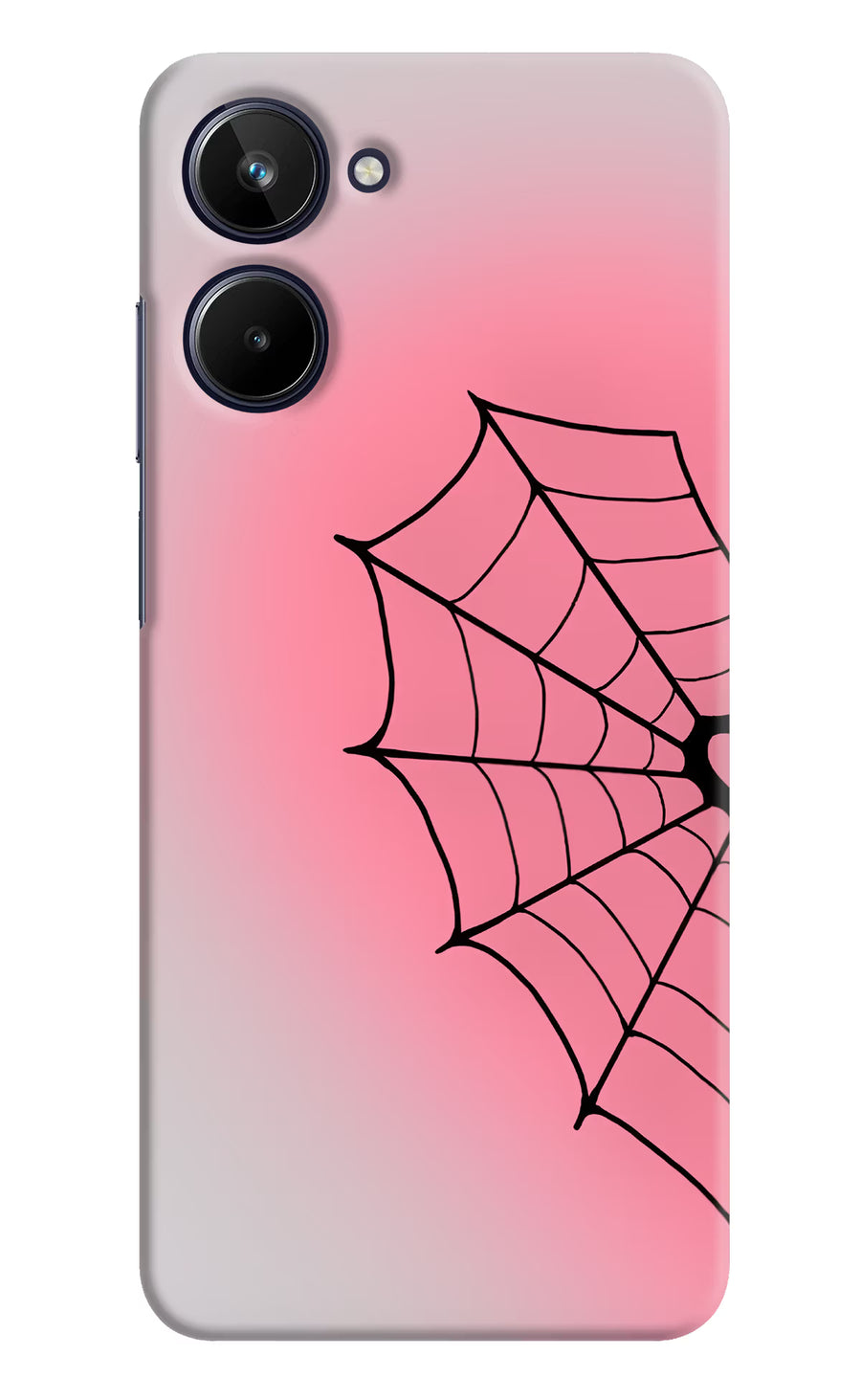 Pink Web Realme 10 Back Cover, Hard case