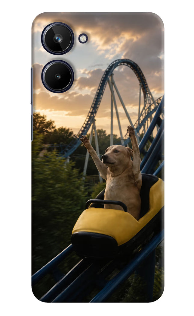 Rollercoaster Dog Realme 10 Hard Case Back Cover by Casekaro