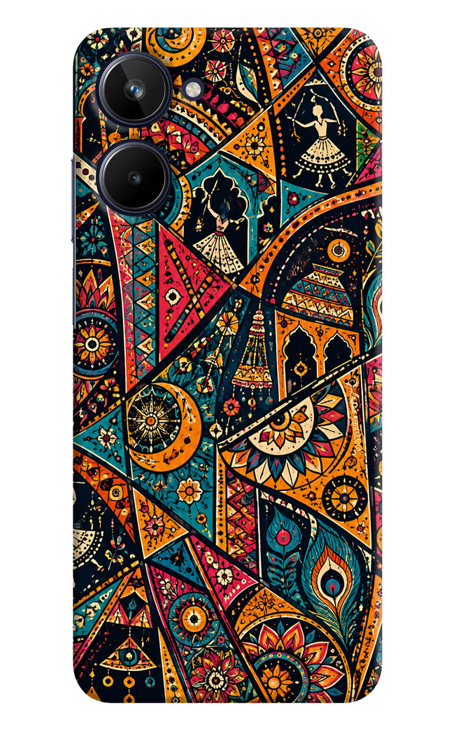 Folk Print Realme 10 Hard Case Back Cover by Casekaro