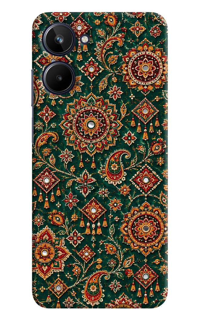 Green Pataka Realme 10 Hard Case Back Cover by Casekaro