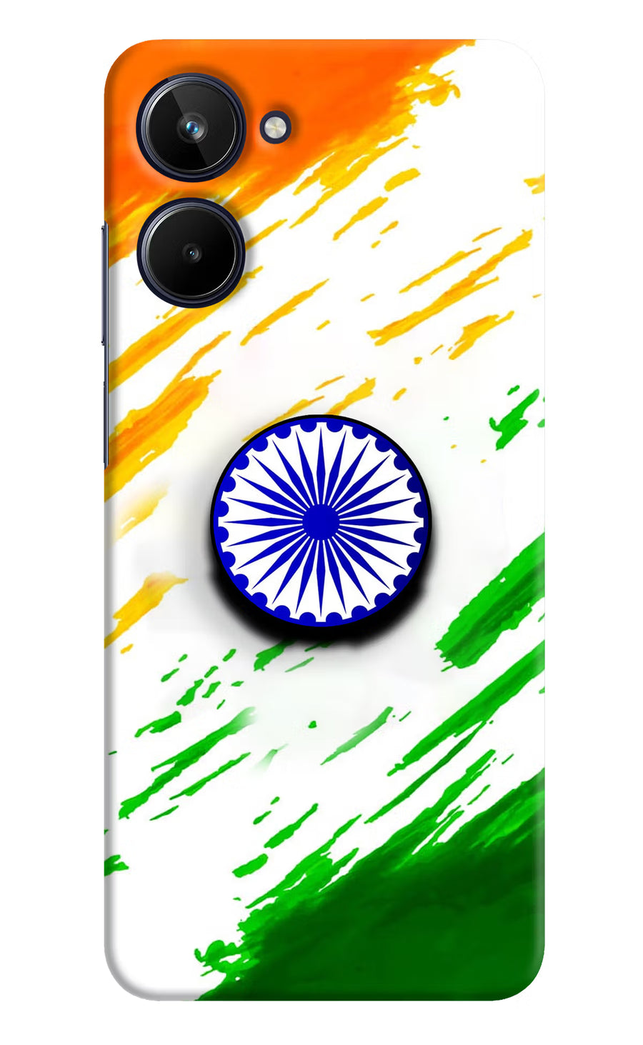 Indian Flag Ashoka Chakra Realme 10 Pop Case, Hard case