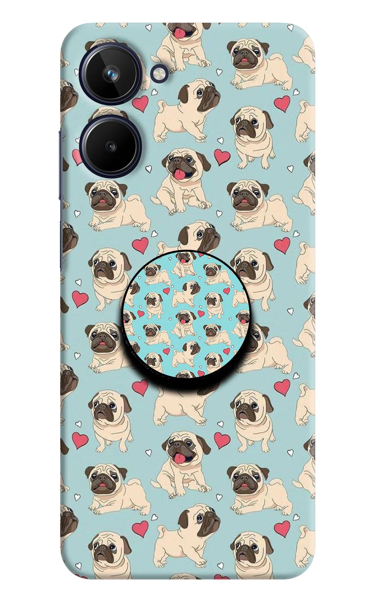 Pug Dog Realme 10 Pop Case by Casekaro