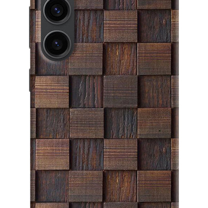 Wooden Cube Design Samsung S23 Plus Hard Case Back Cover by Casekaro