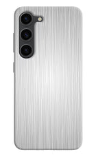 Wooden Grey Texture Samsung S23 Plus Hard Case Back Cover by Casekaro
