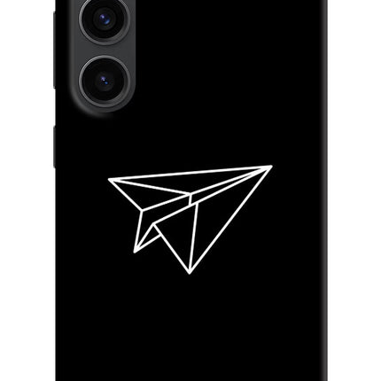 Paper Plane White Samsung S23 Plus Hard Case Back Cover by Casekaro