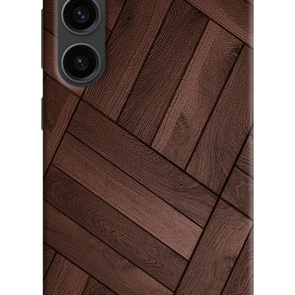 Wooden Texture Design Samsung S23 Plus Hard Case Back Cover by Casekaro