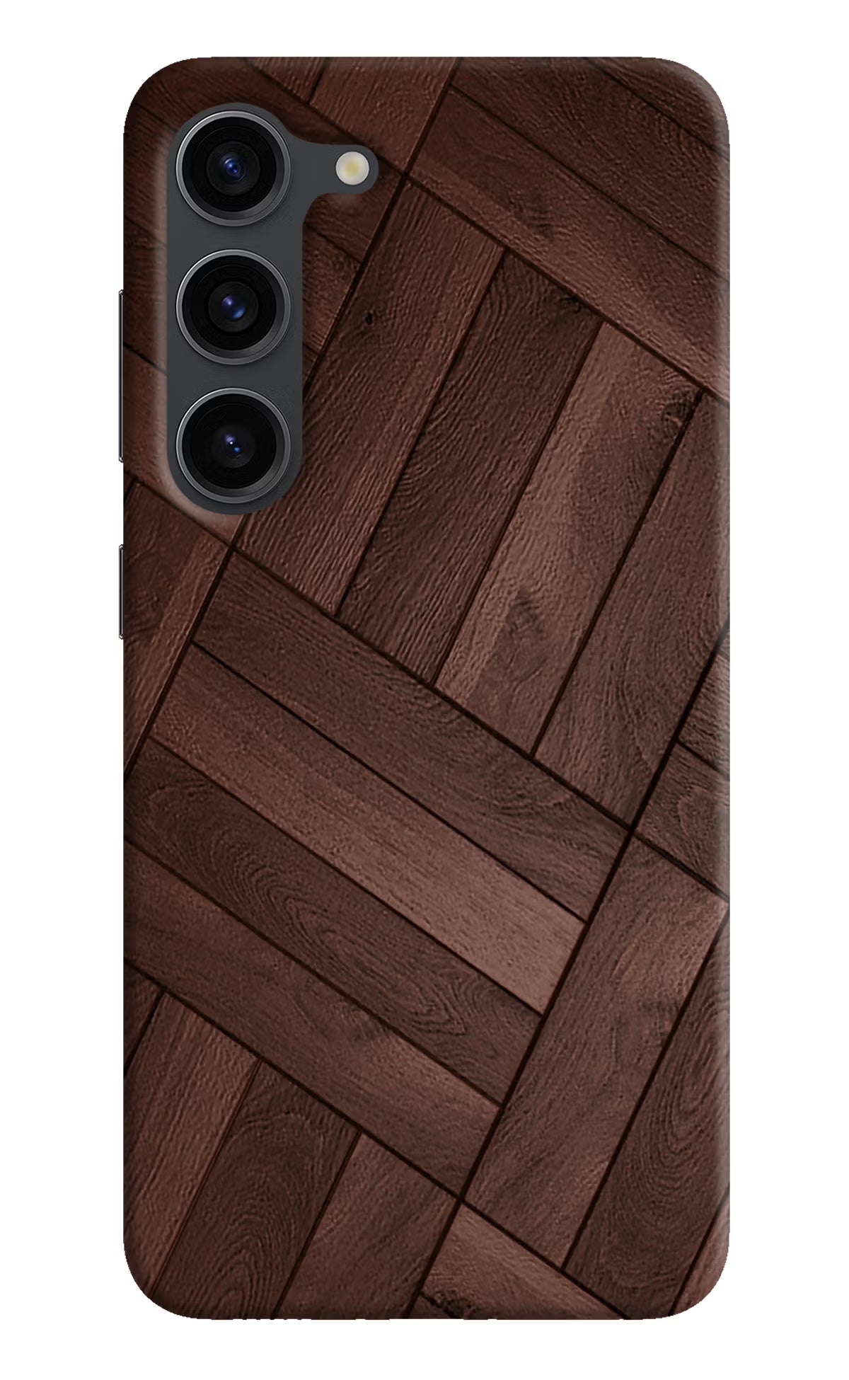Wooden Texture Design Samsung S23 Plus Hard Case Back Cover by Casekaro
