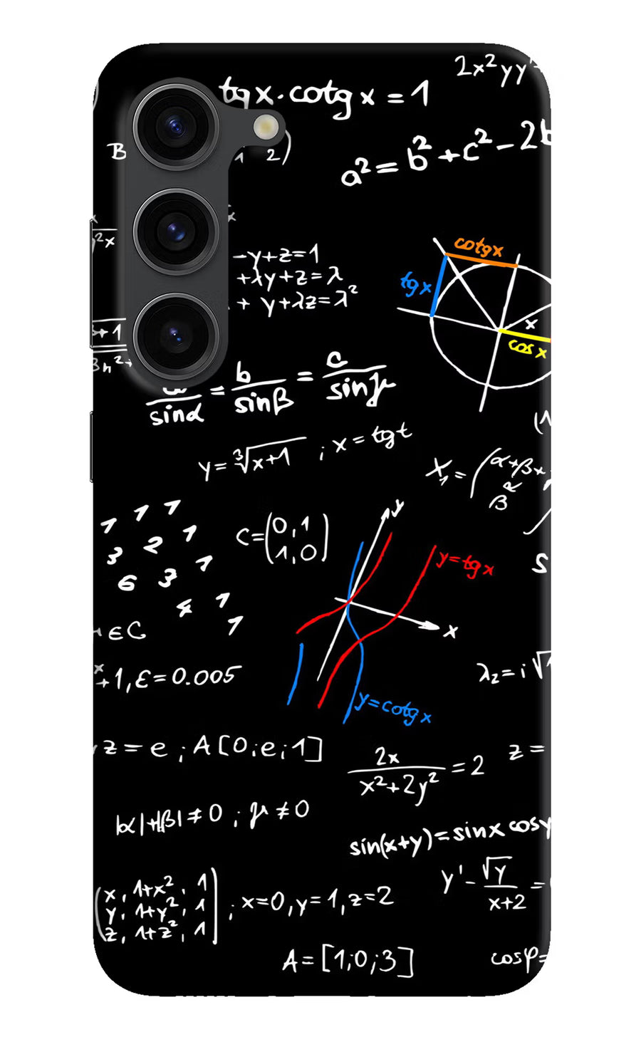 Mathematics Formula Samsung S23 Plus Back Cover, Hard case