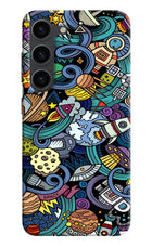 Space Abstract Samsung S23 Plus Hard Case Back Cover by Casekaro