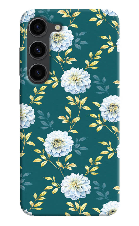Flowers Samsung S23 Plus Hard Case Back Cover by Casekaro