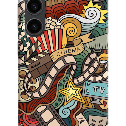Cinema Abstract Samsung S23 Plus Hard Case Back Cover by Casekaro
