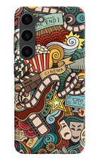 Cinema Abstract Samsung S23 Plus Hard Case Back Cover by Casekaro