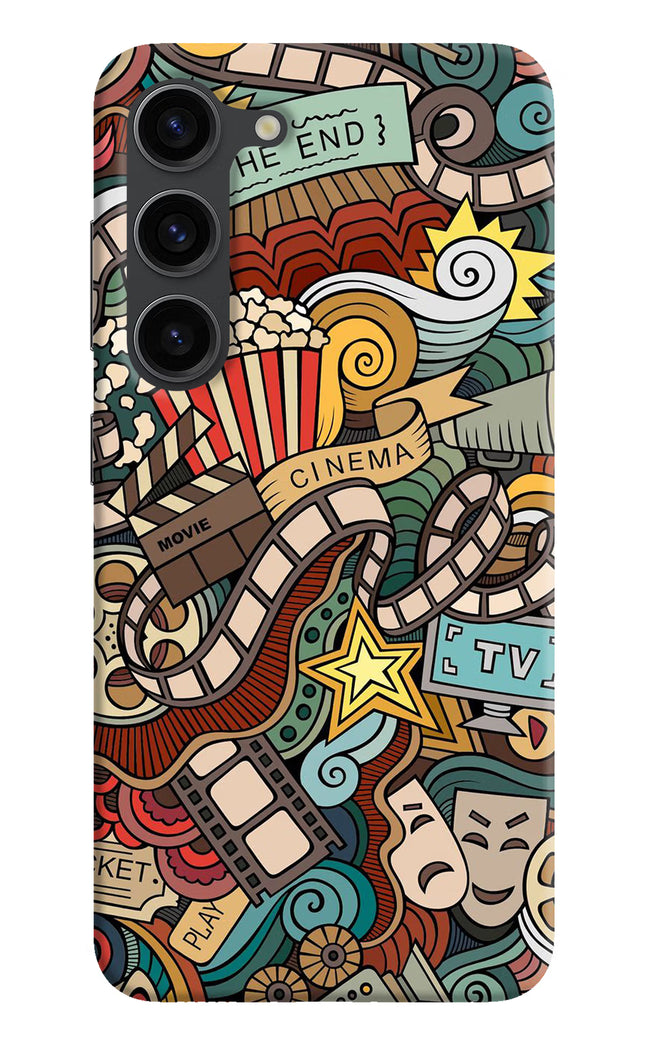Cinema Abstract Samsung S23 Plus Hard Case Back Cover by Casekaro