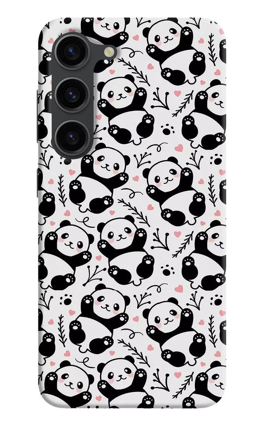Cute Panda Samsung S23 Plus Hard Case Back Cover by Casekaro