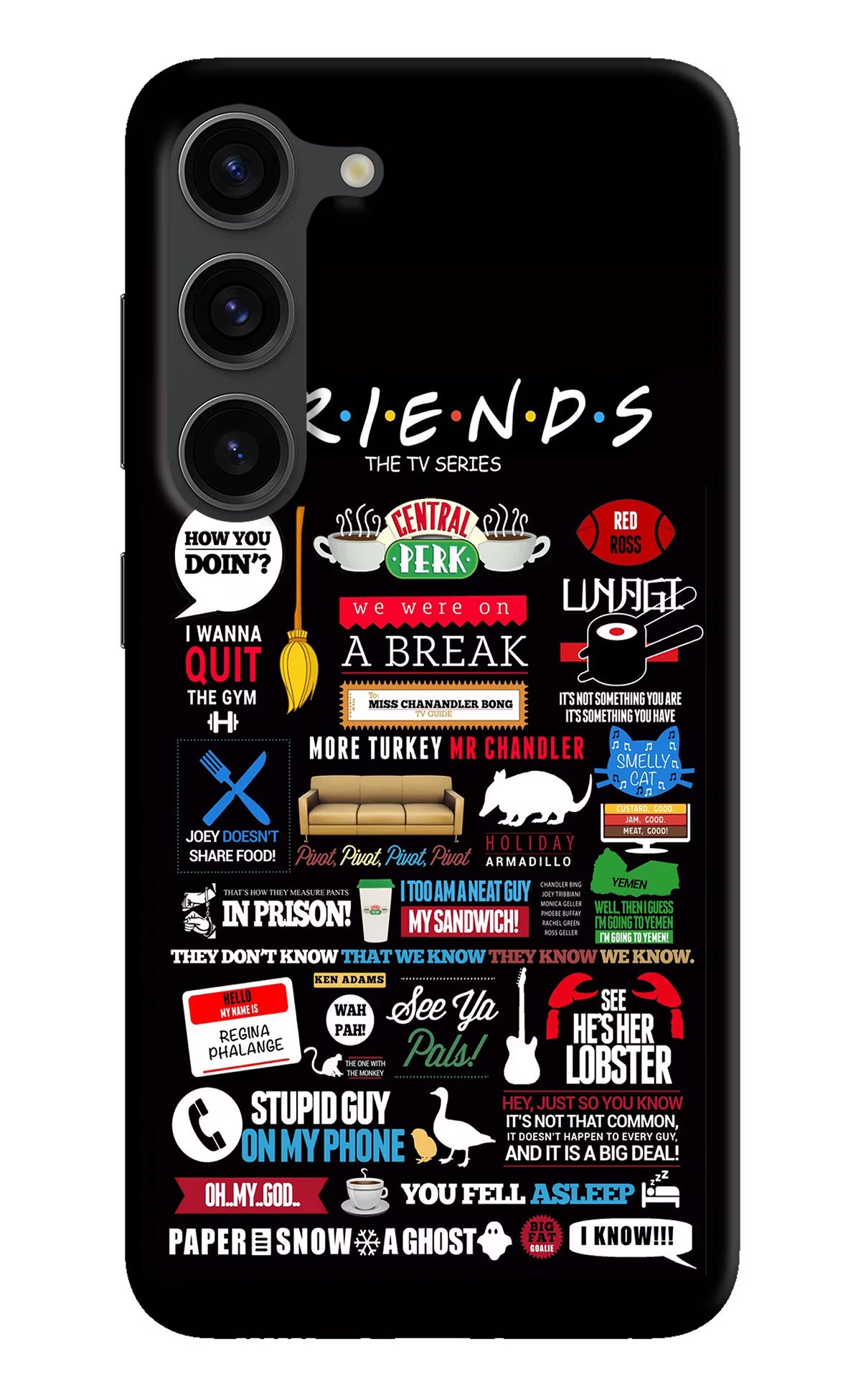 FRIENDS Samsung S23 Plus Hard Case Back Cover by Casekaro