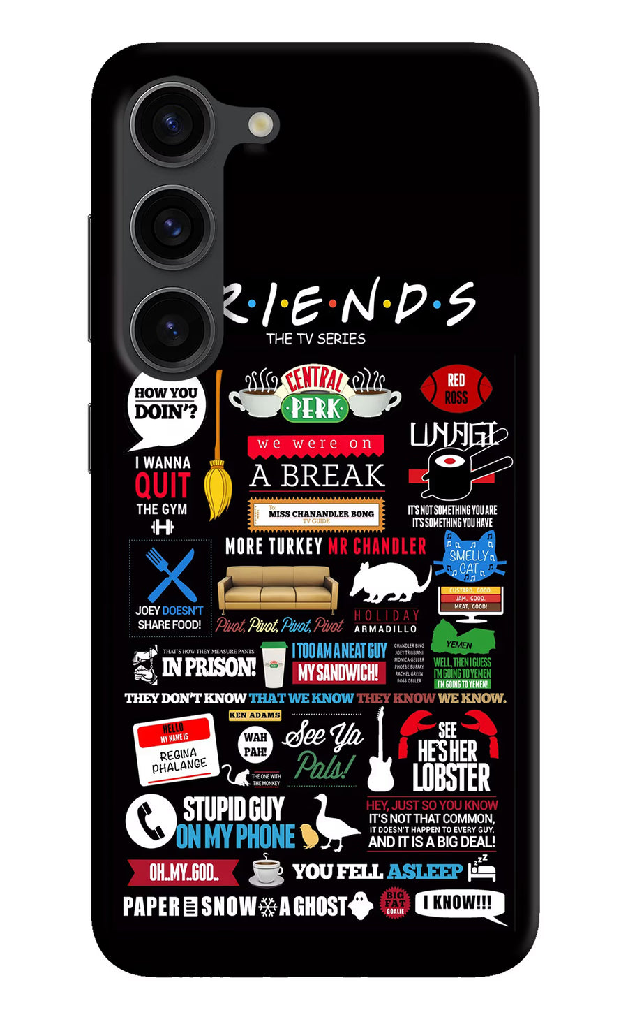 FRIENDS Samsung S23 Plus Back Cover, Hard case