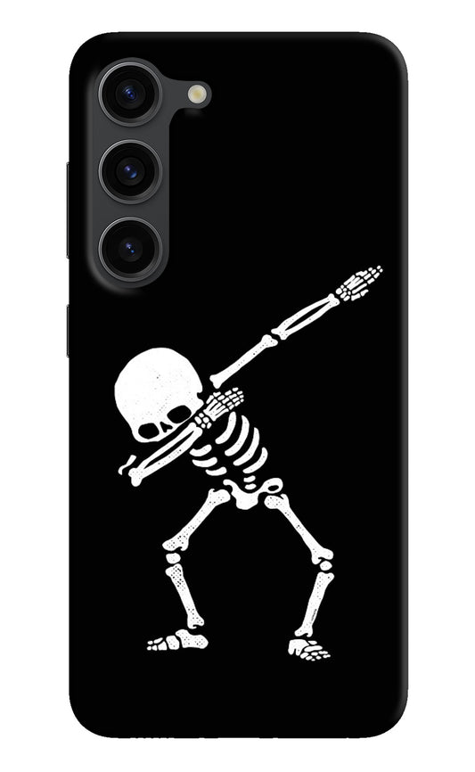 Dabbing Skeleton Art Samsung S23 Plus Back Cover