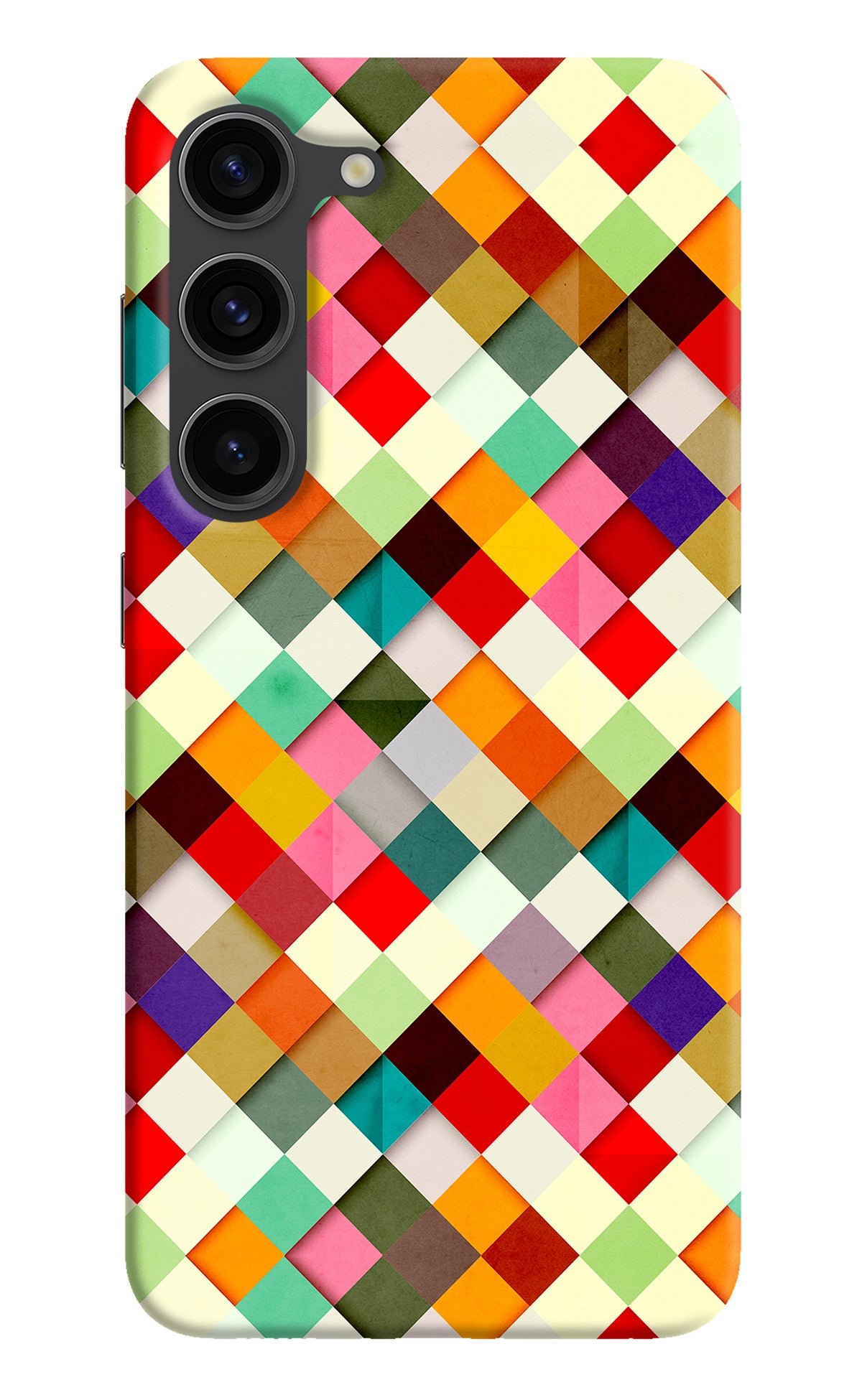 Geometric Abstract Colorful Samsung S23 Plus Back Cover
