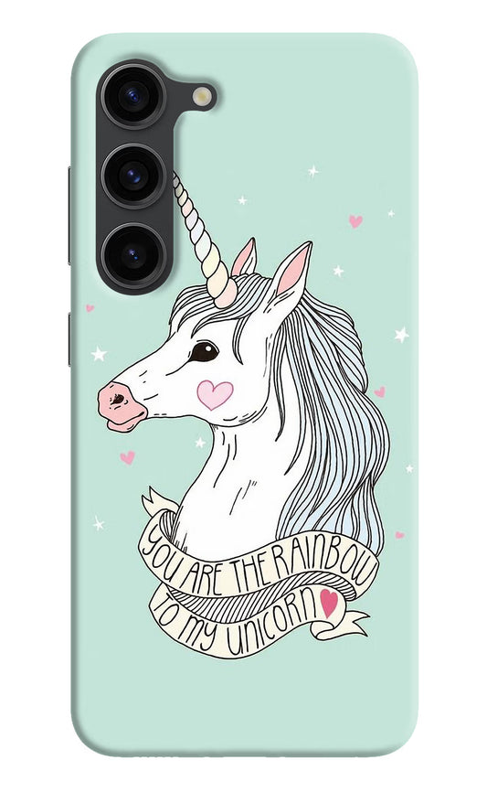 Unicorn Wallpaper Samsung S23 Plus Hard Case Back Cover by Casekaro