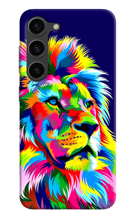 Vector Art Lion Samsung S23 Plus Hard Case Back Cover by Casekaro