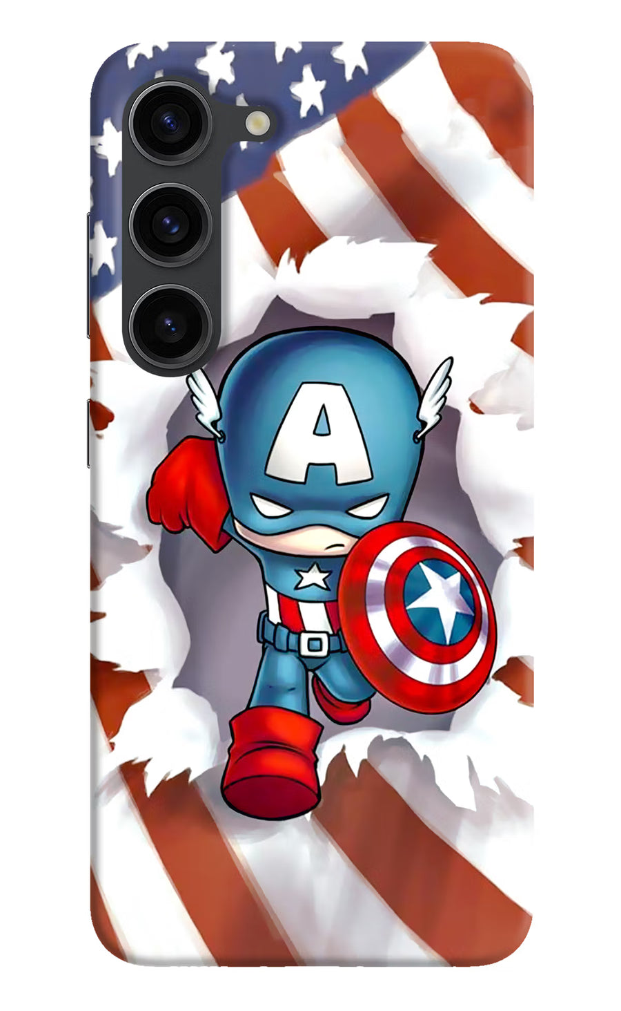Captain America Samsung S23 Plus Back Cover, Hard case