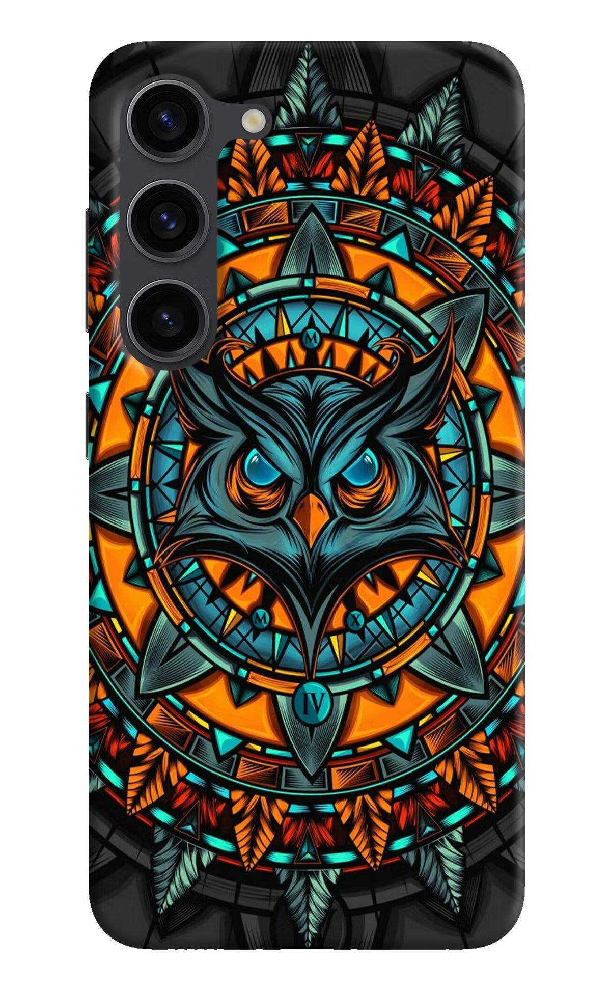 Angry Owl Art Samsung S23 Plus Hard Case Back Cover by Casekaro