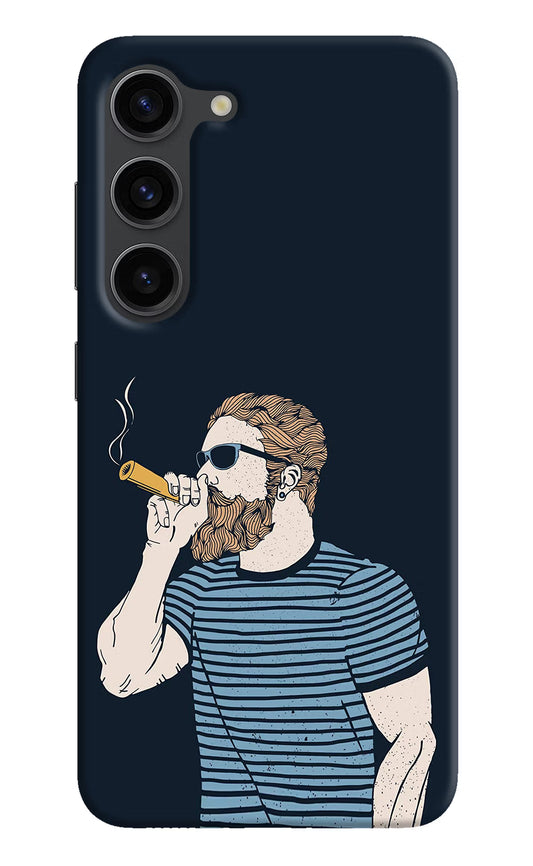 Smoking Samsung S23 Plus Hard Case Back Cover by Casekaro