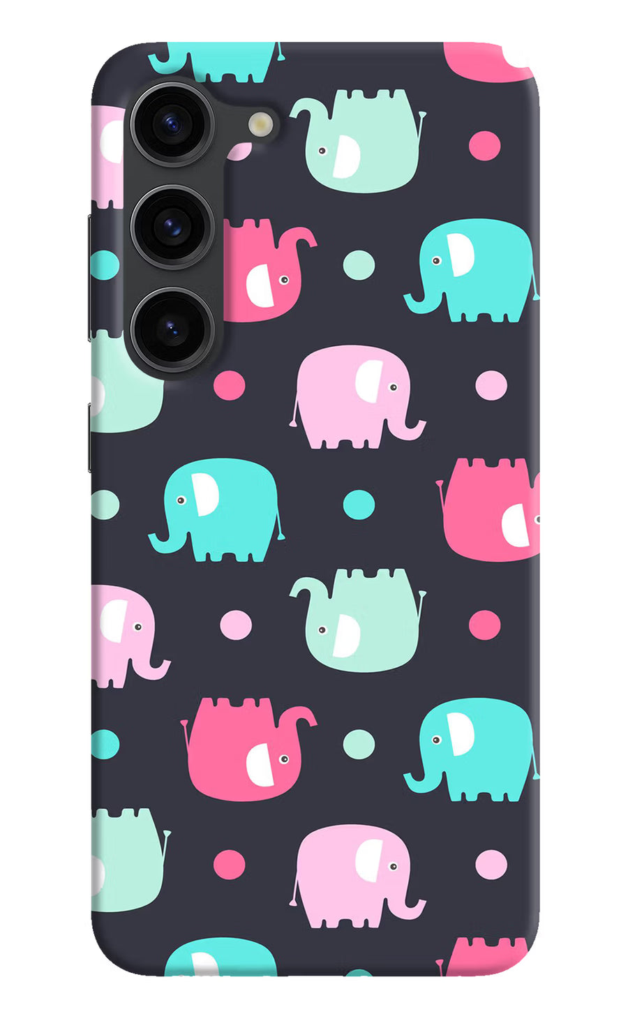 Elephants Samsung S23 Plus Back Cover, Hard case