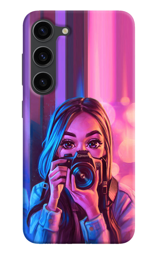 Girl Photographer Samsung S23 Plus Back Cover