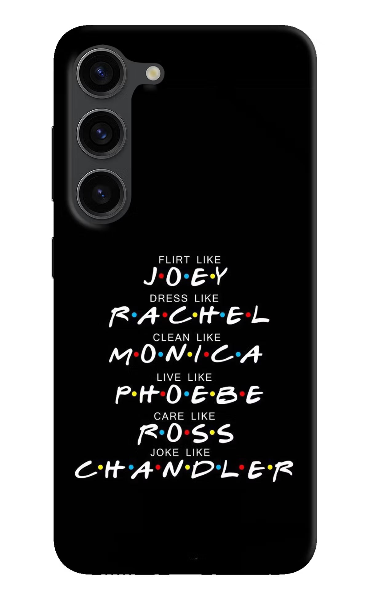 FRIENDS Character Samsung S23 Plus Hard Case Back Cover by Casekaro
