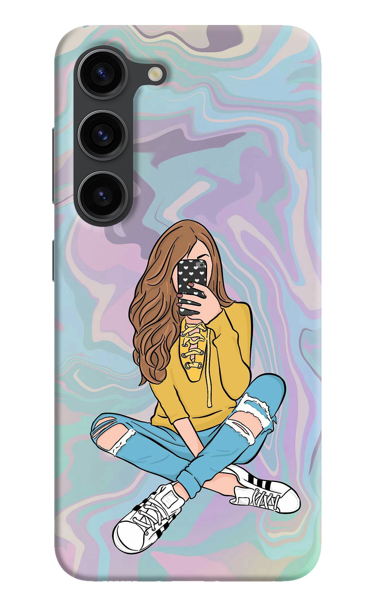 Selfie Girl Samsung S23 Plus Back Cover