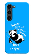 Keep Sleeping Samsung S23 Plus Hard Case Back Cover by Casekaro