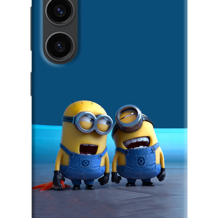 Minion Laughing Samsung S23 Plus Hard Case Back Cover by Casekaro