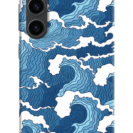 Blue Waves Samsung S23 Plus Hard Case Back Cover by Casekaro