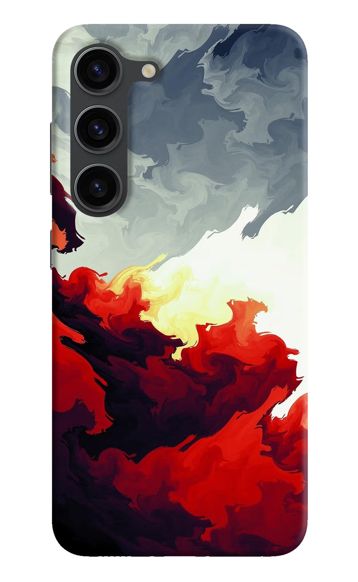 Fire Cloud Samsung S23 Plus Hard Case Back Cover by Casekaro