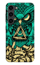Green Owl Samsung S23 Plus Hard Case Back Cover by Casekaro