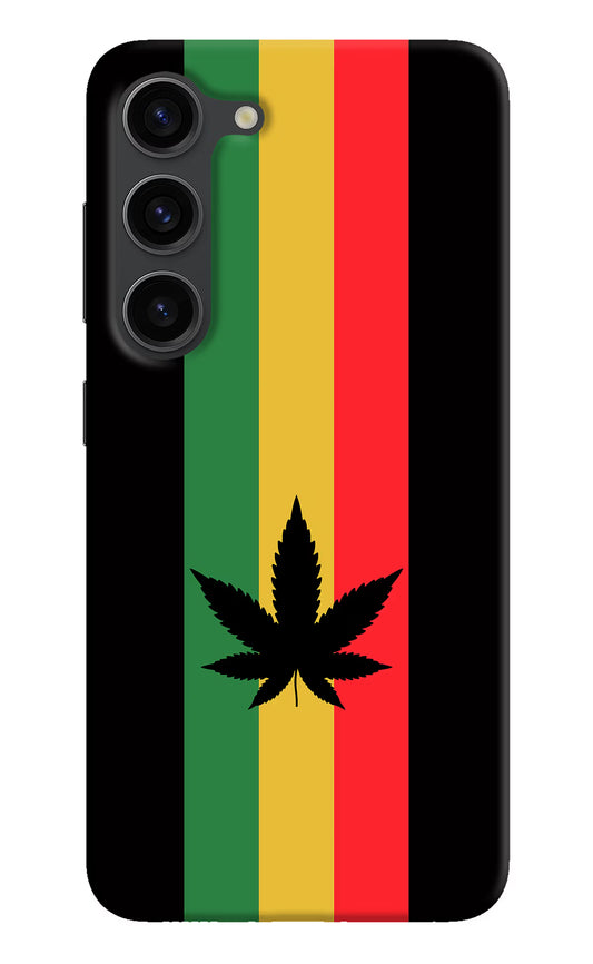 Weed Flag Samsung S23 Plus Hard Case Back Cover by Casekaro