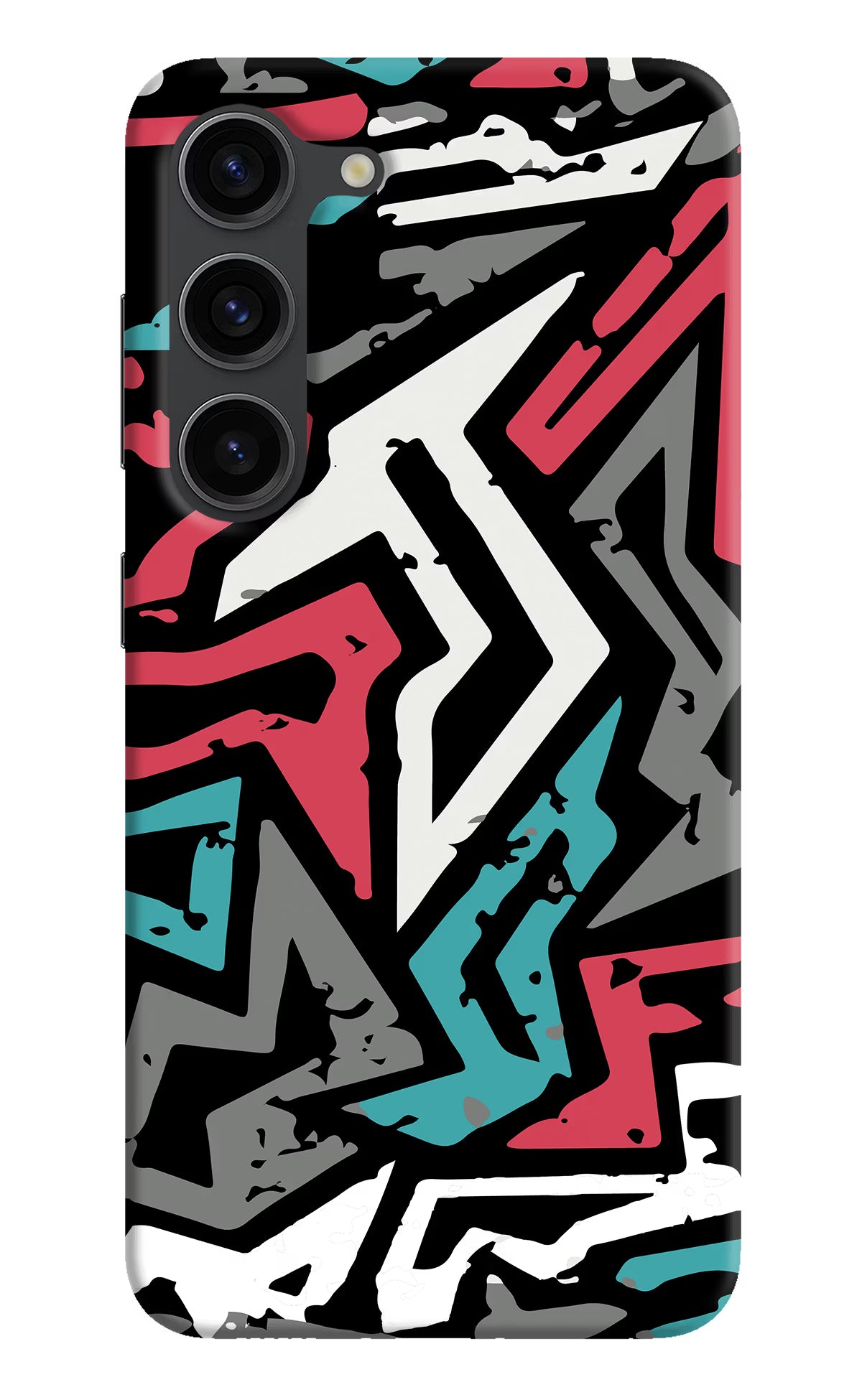 Geometric Graffiti Samsung S23 Plus Hard Case Back Cover by Casekaro