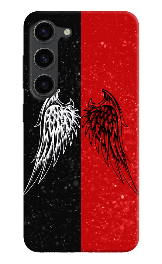Wings Samsung S23 Plus Hard Case Back Cover by Casekaro