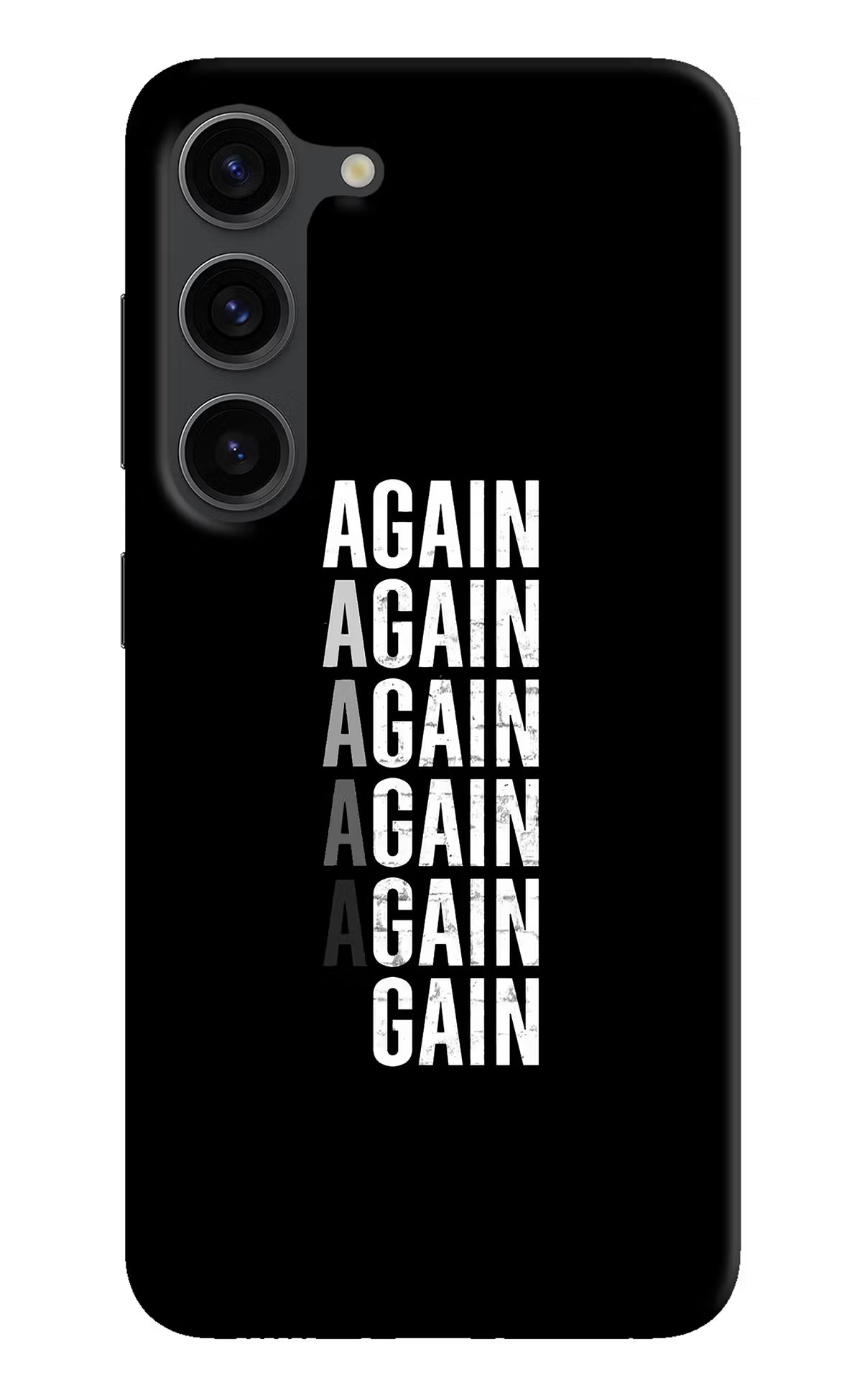Again Again Gain Samsung S23 Plus Hard Case Back Cover by Casekaro