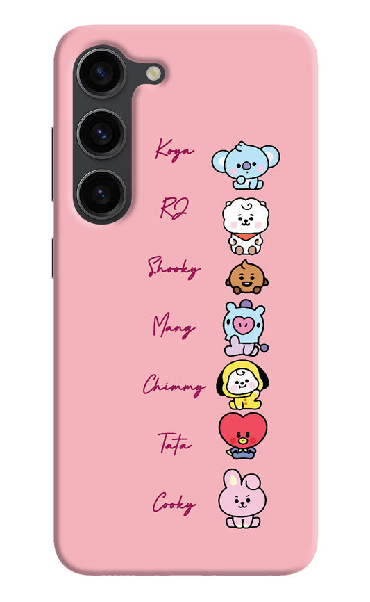 BTS names Samsung S23 Plus Hard Case Back Cover by Casekaro