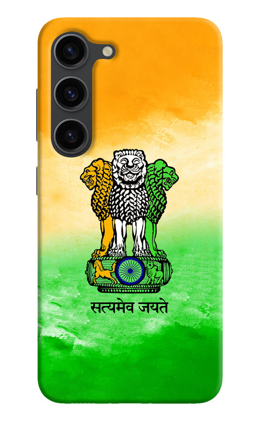 Satyamev Jayate Flag Samsung S23 Plus Hard Case Back Cover by Casekaro