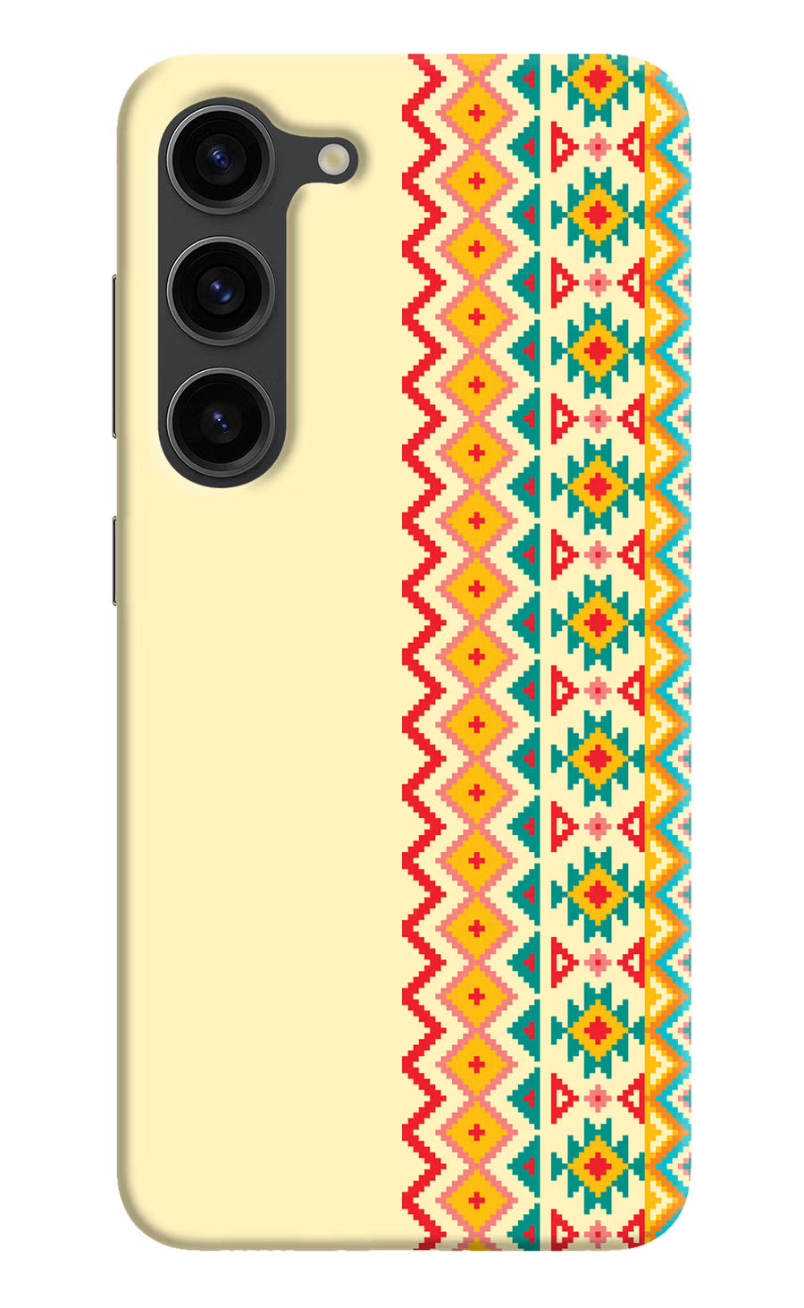 Ethnic Seamless Samsung S23 Plus Back Cover, Hard case